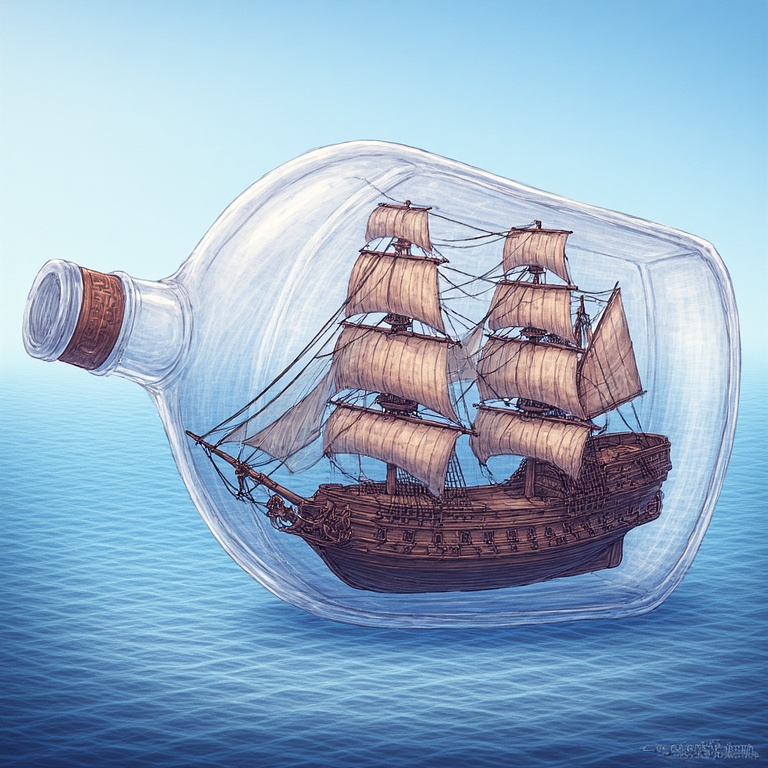 Golden Hind at Sea