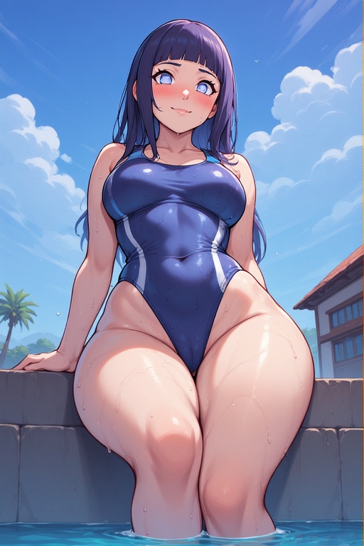 Blushing Beach Babe
