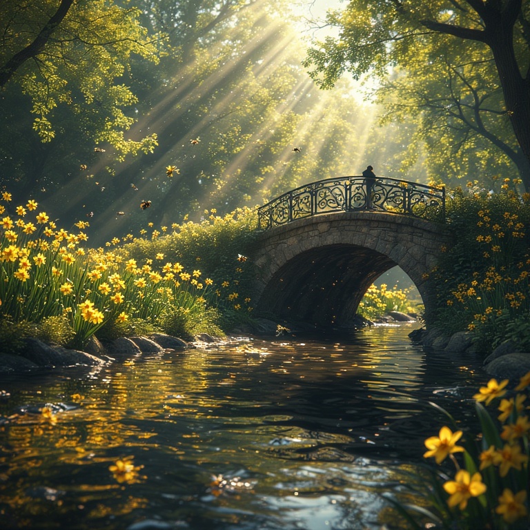 Springtime Serenity Scene
