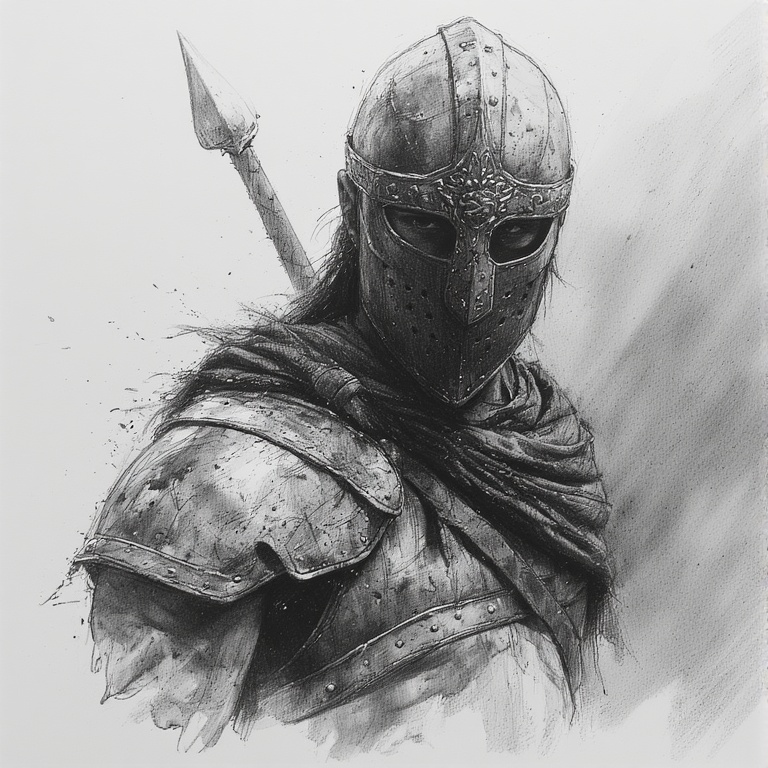 Pencil Warrior Portrait