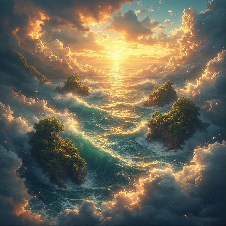 Primordial Ocean Scene