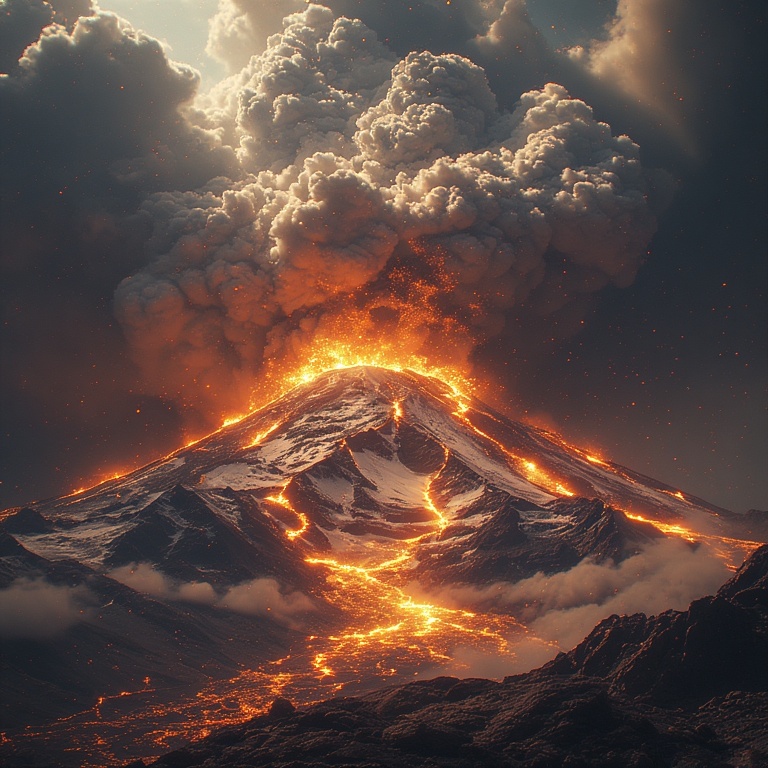 Rainier's Volcanic Fury