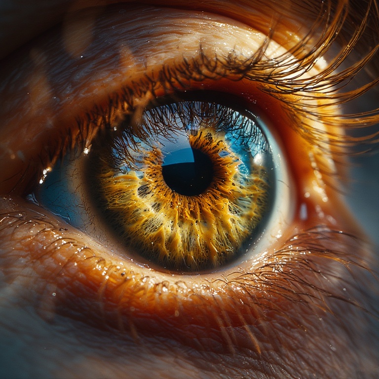 Iris Macro Closeup