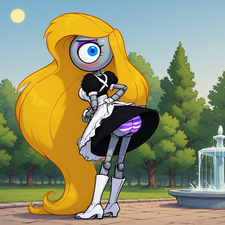 Grey Maid Bot Queen