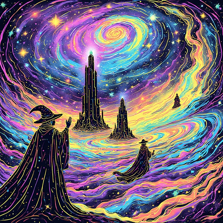 Cosmic Noir Dreamscape