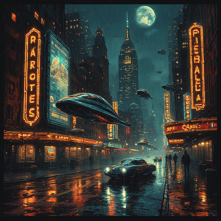 Neon Metropolis Skies