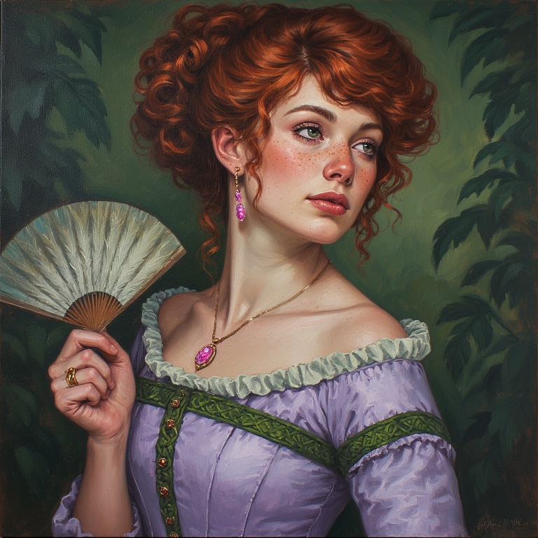 Steampunk Lady in Lilac