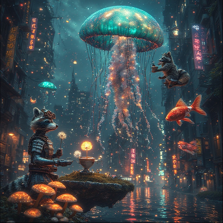 Stellar Cityscape Encounter