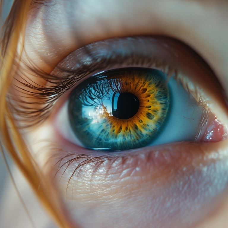Emotional Iris Close-up