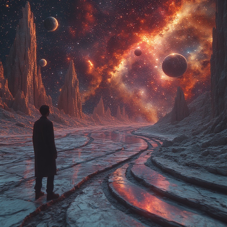 Escher's Celestial Dreamscape