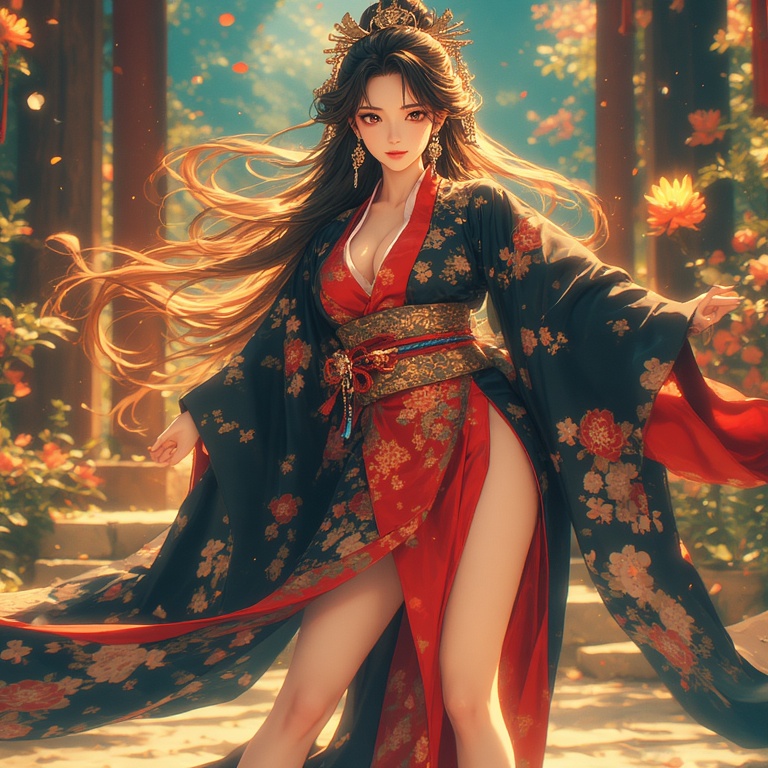 Japanese Goddess in Red