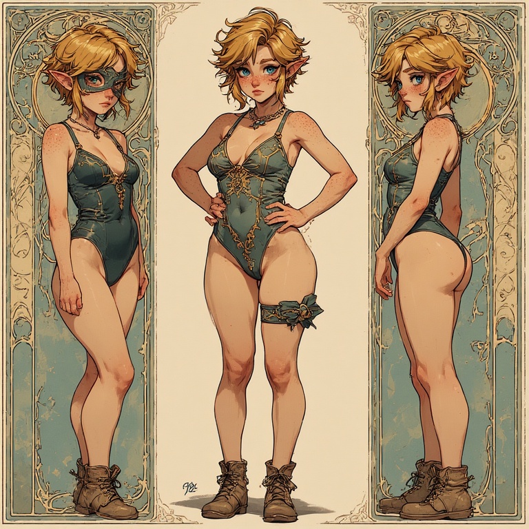 Pinup Heroine Study