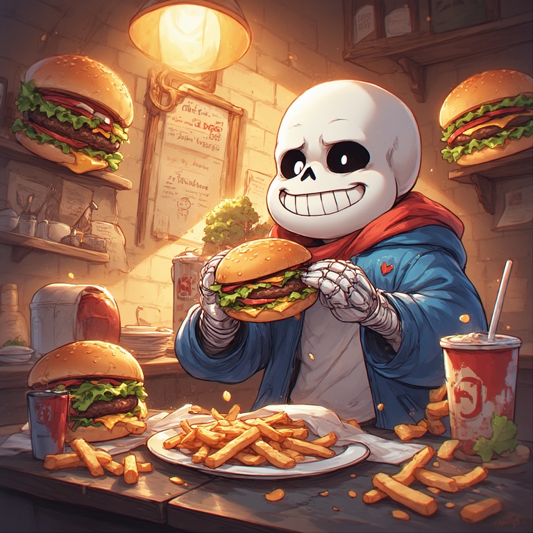 Sans' Hamburger Delight