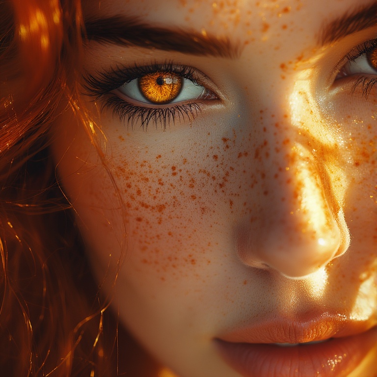 Fiery Amber Portrait