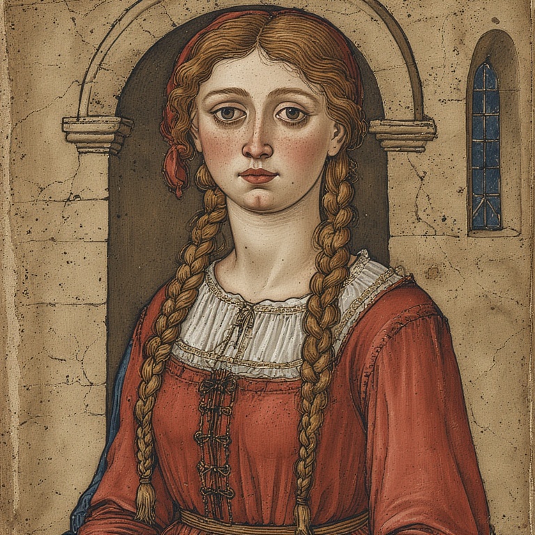 Medieval Mystic Portrait