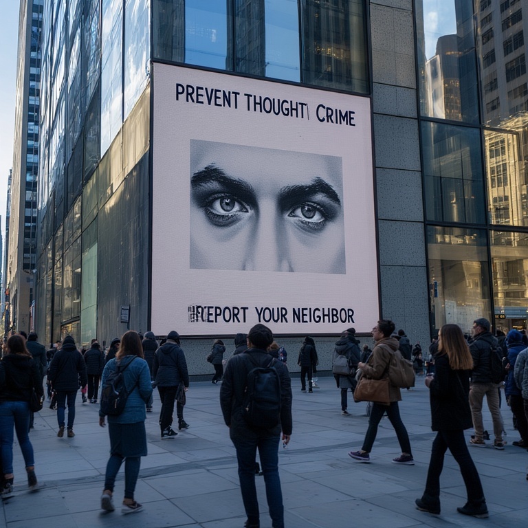 Thought Crime Warning Sign