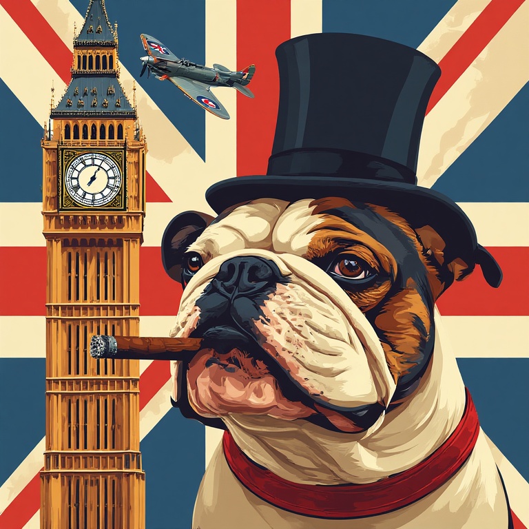 British Bulldog in Flight