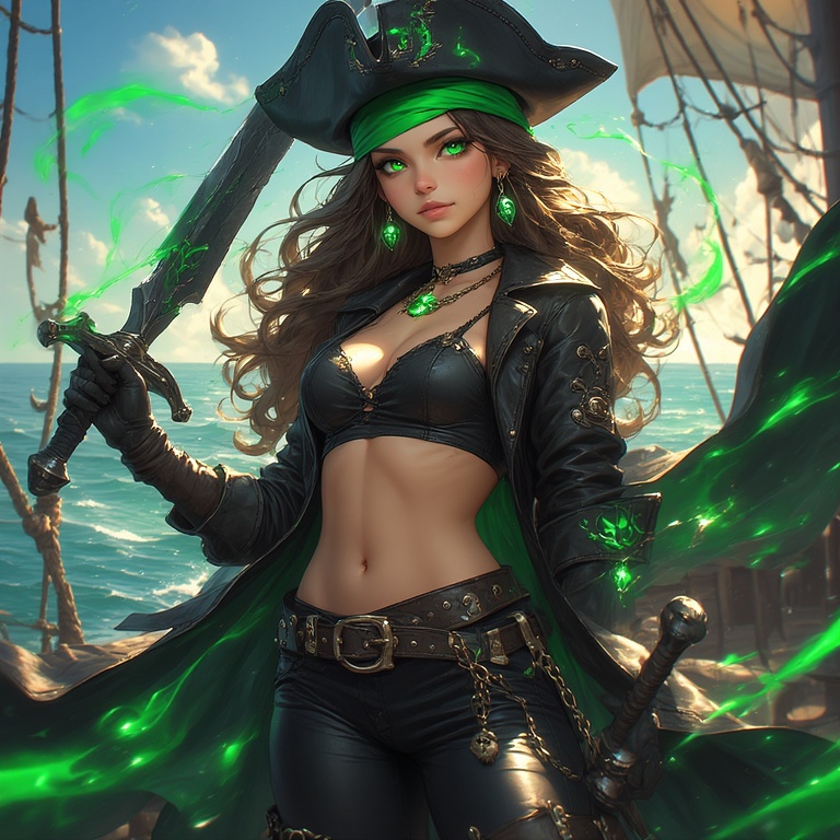 Pirate Goddess of Green