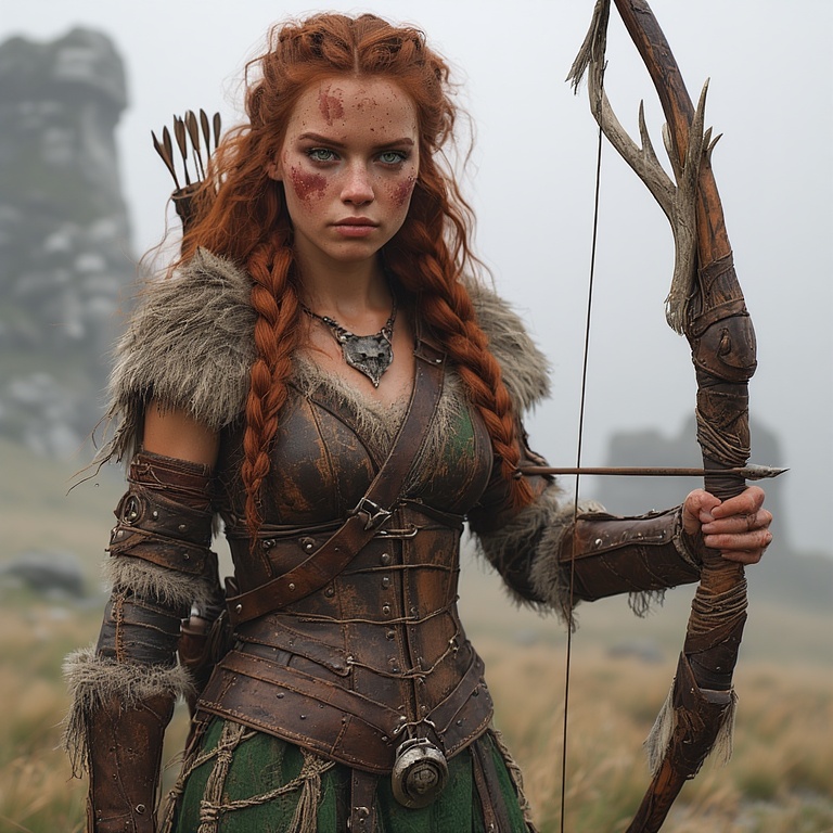 Fierce Warrior Huntress