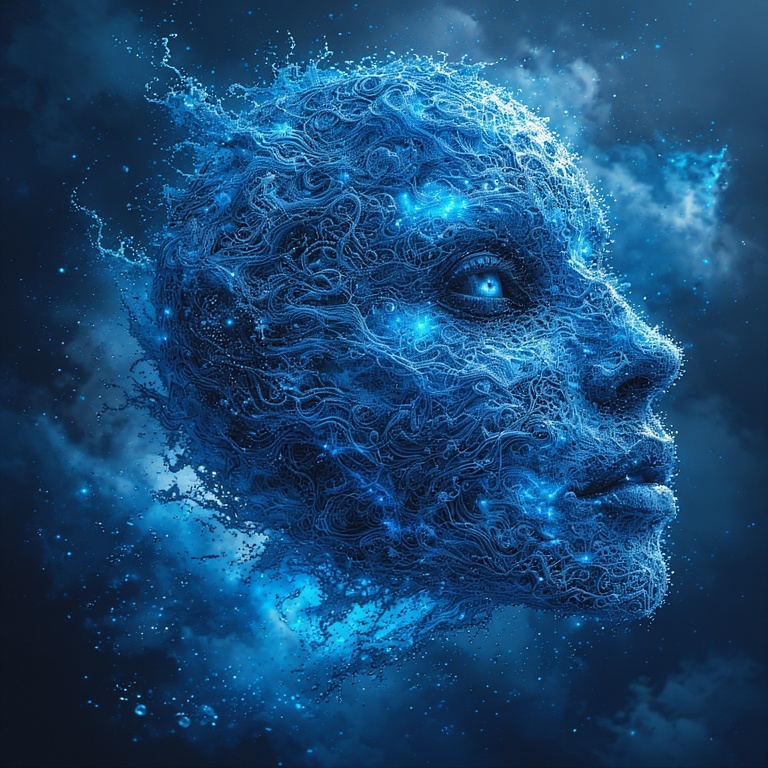 Blissful Blue Intensity