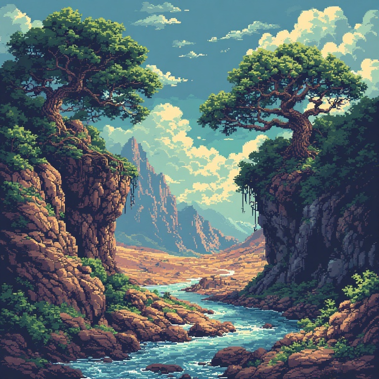 Pixelated Retro Icon