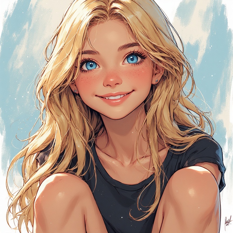 Blonde Smile Girl