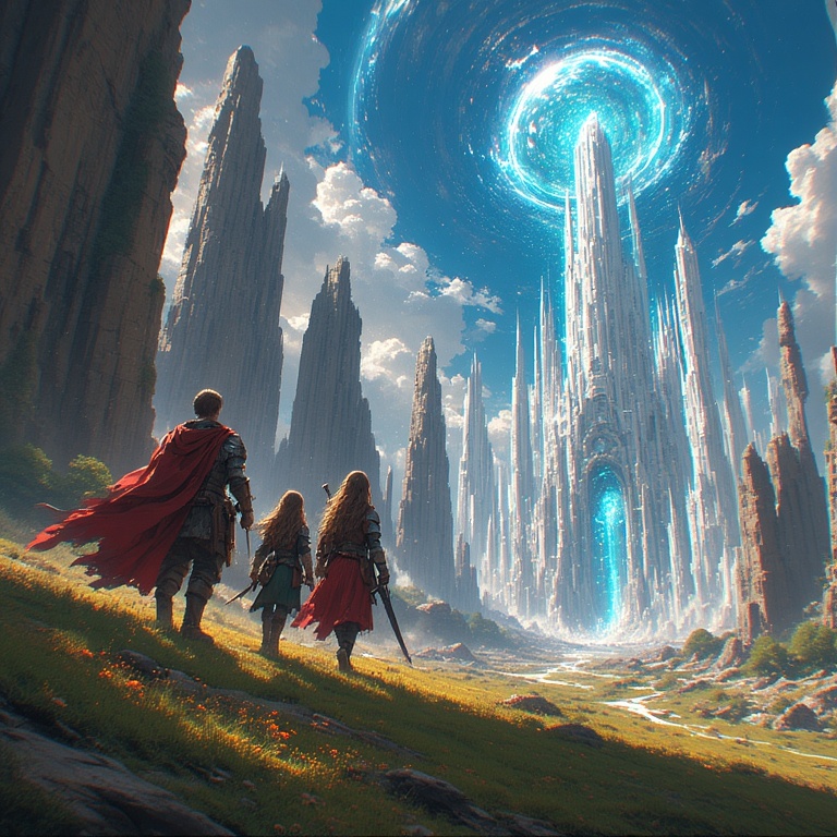 Medieval Portal Explorers Land