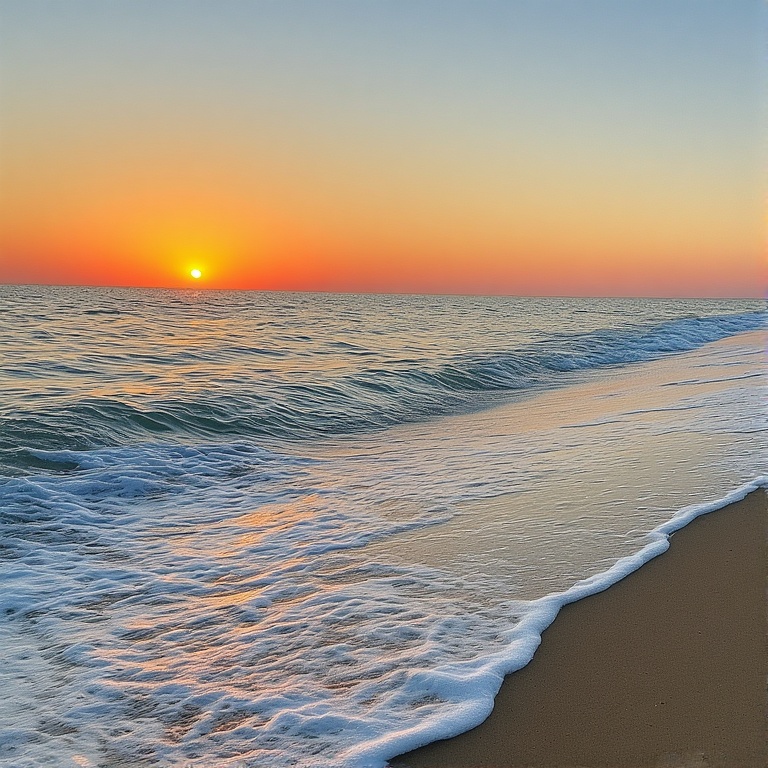 coastal sunset glow