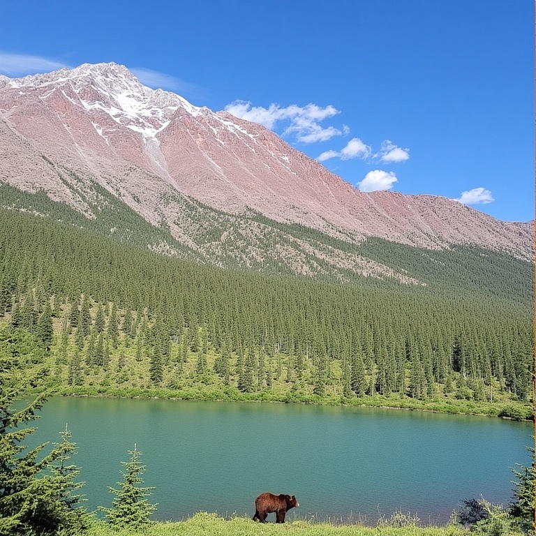 Mountainous Serenity Scene
