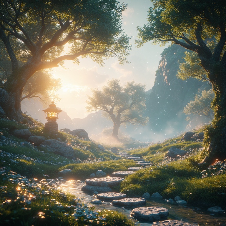 Luminous Forest Oasis