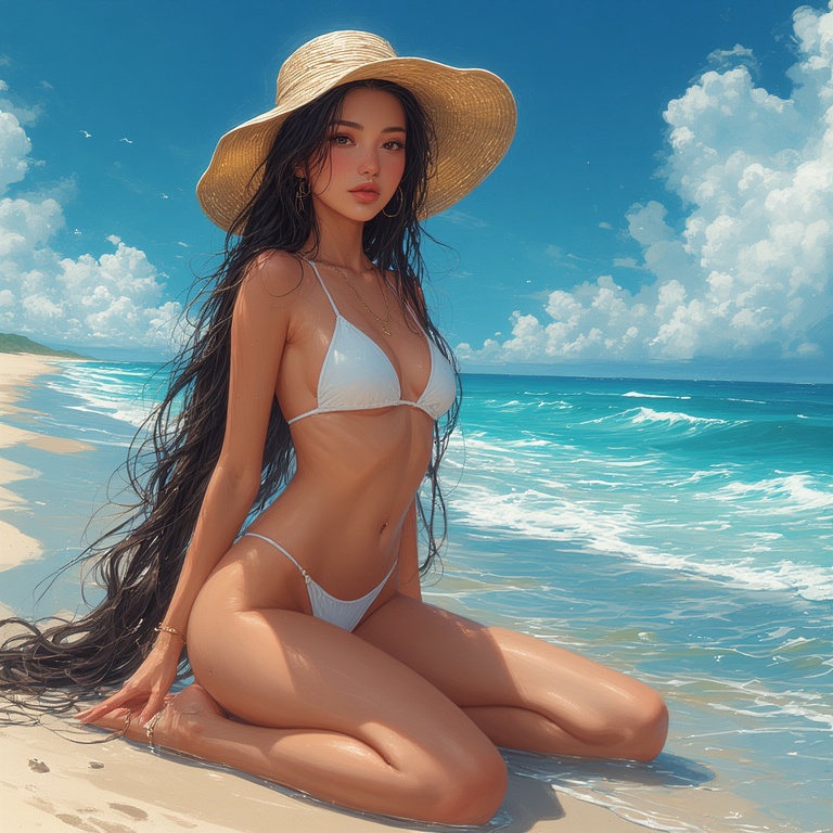 Beachy Keen Kneeling