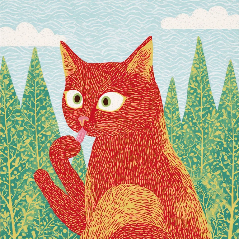 Whimsical Feline Wonder