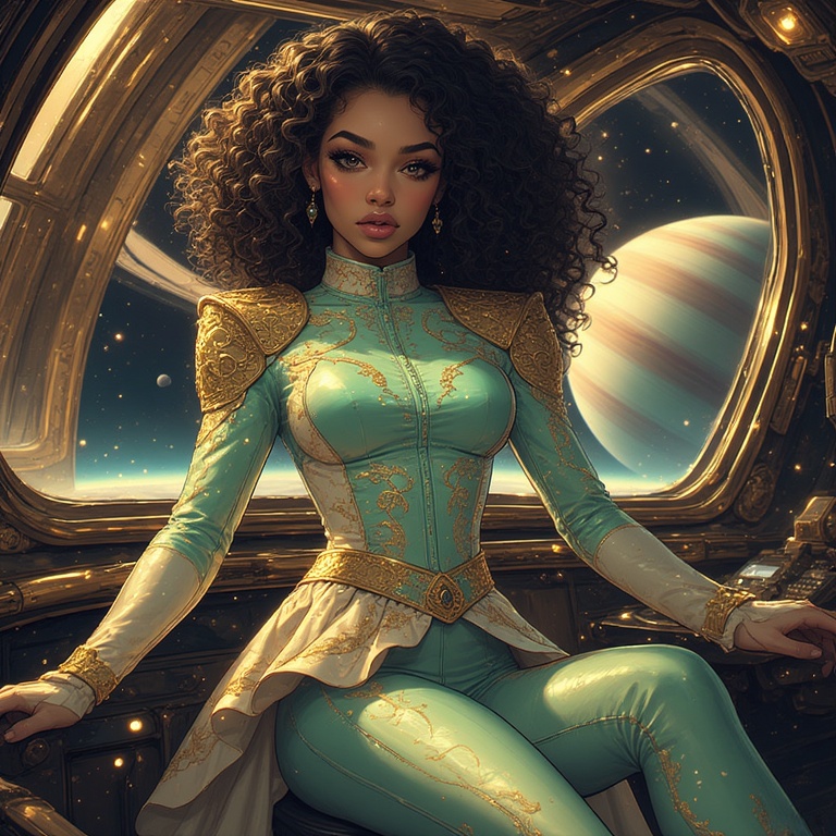 Saturnian Flight Attendant