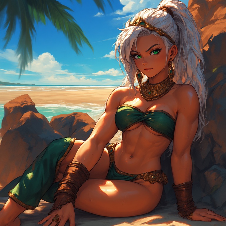 Saiyan Beach Beauty