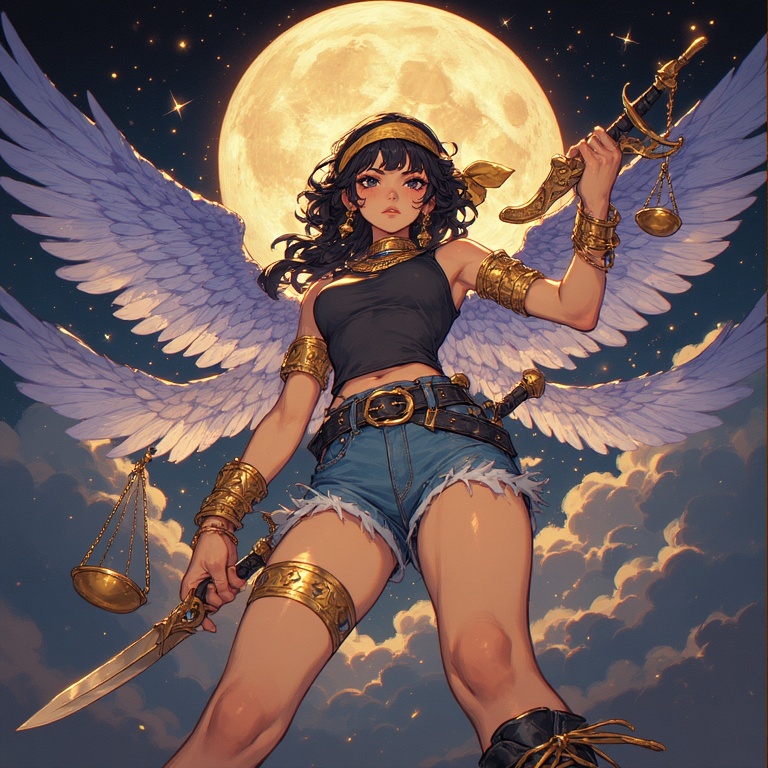 Moonlit Warrior Maiden