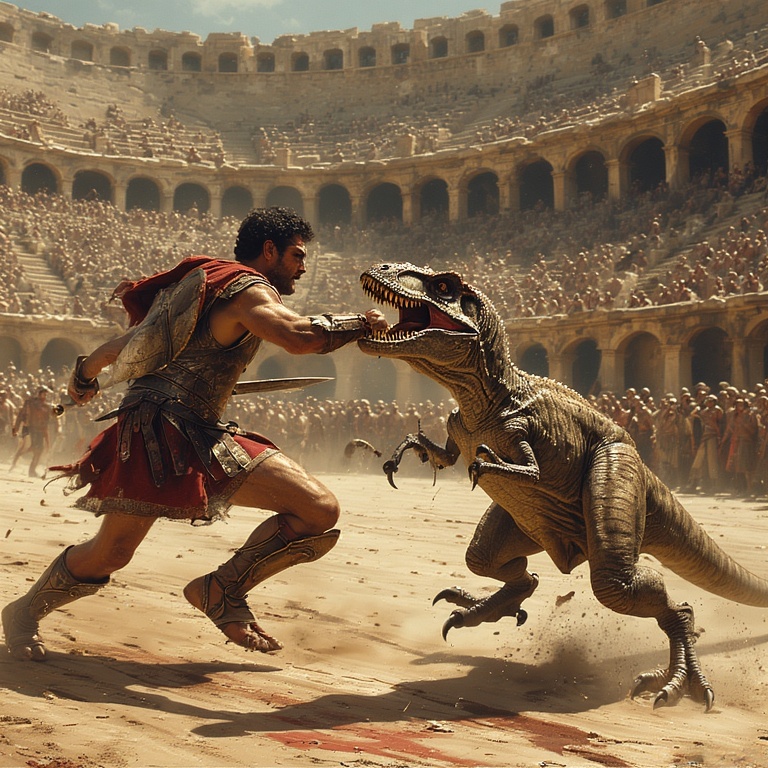 Gladiator vs Raptor Frenzy