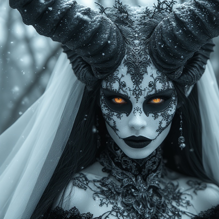 Gothic Demon Queen Portrait