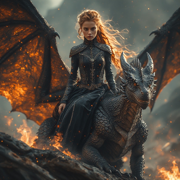 Dragon Rider in Darkness