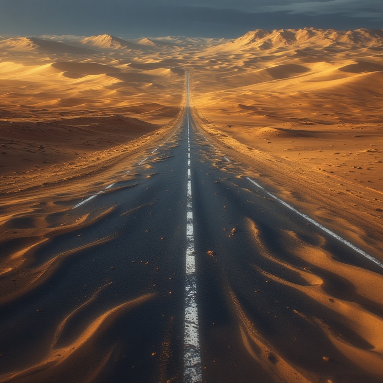 Desert Mirage Illusion