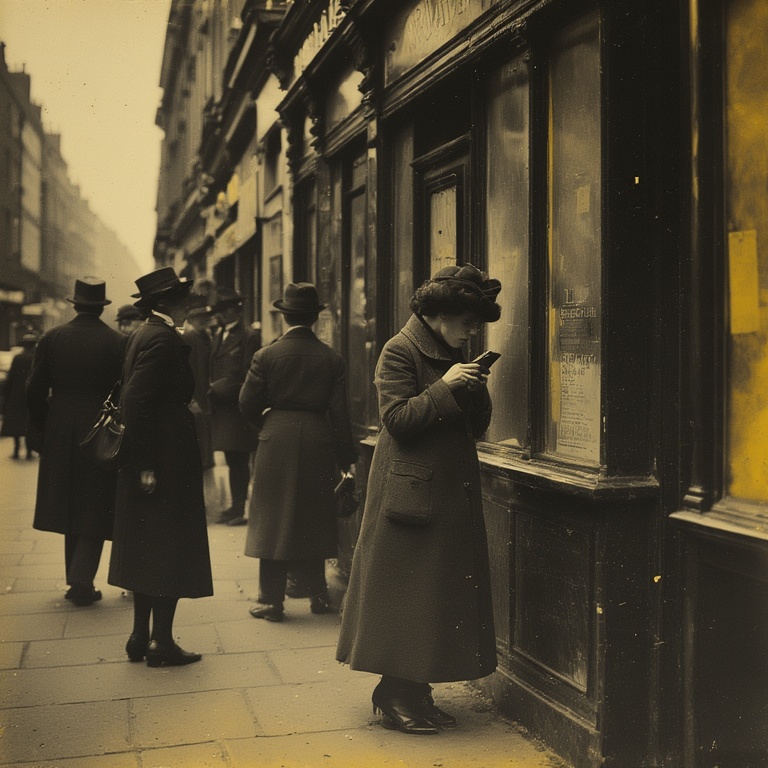 Vintage London Street Scene