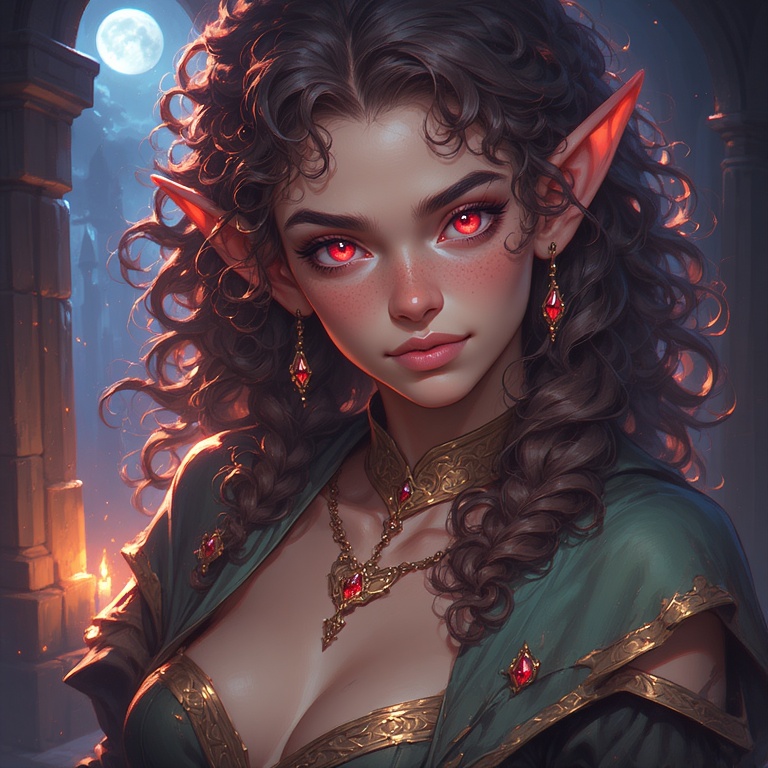 Moonlit Elf Portrait