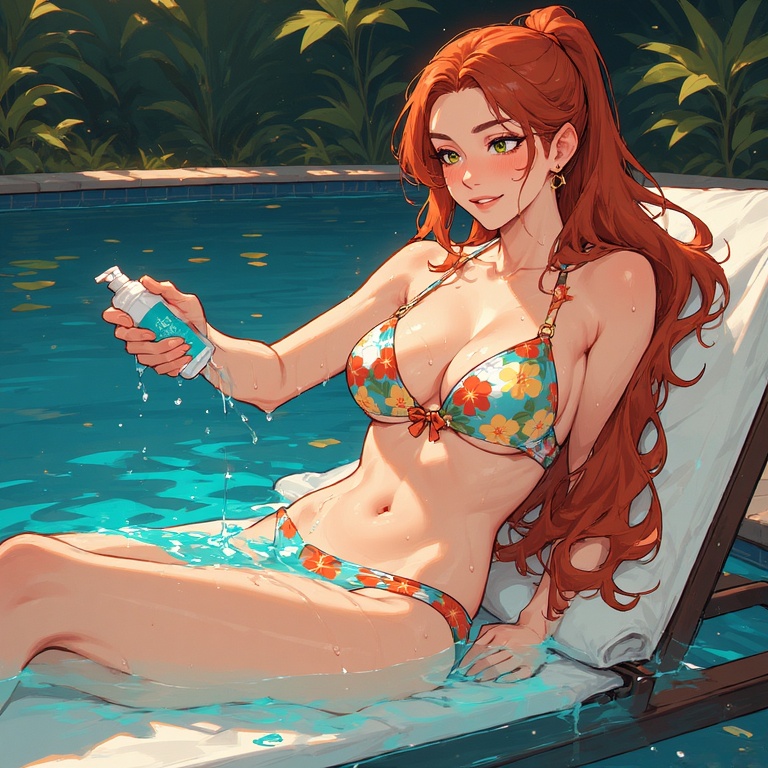 Magical Poolside Serenity
