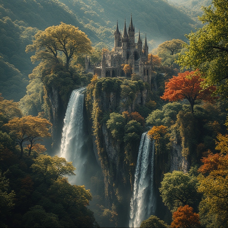 Ethereal Waterfall Oasis