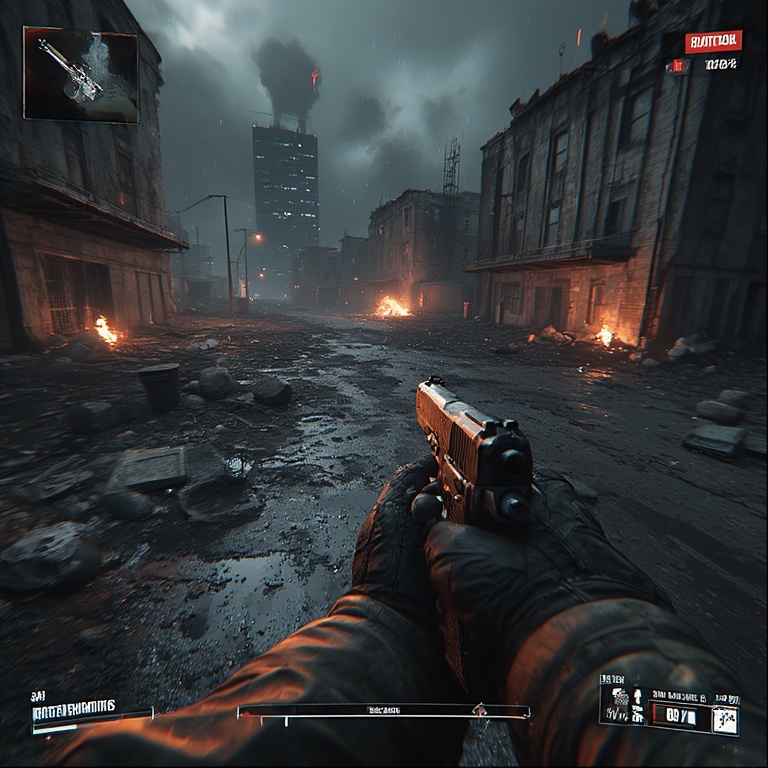 Apocalyptic Gunfight Scenario
