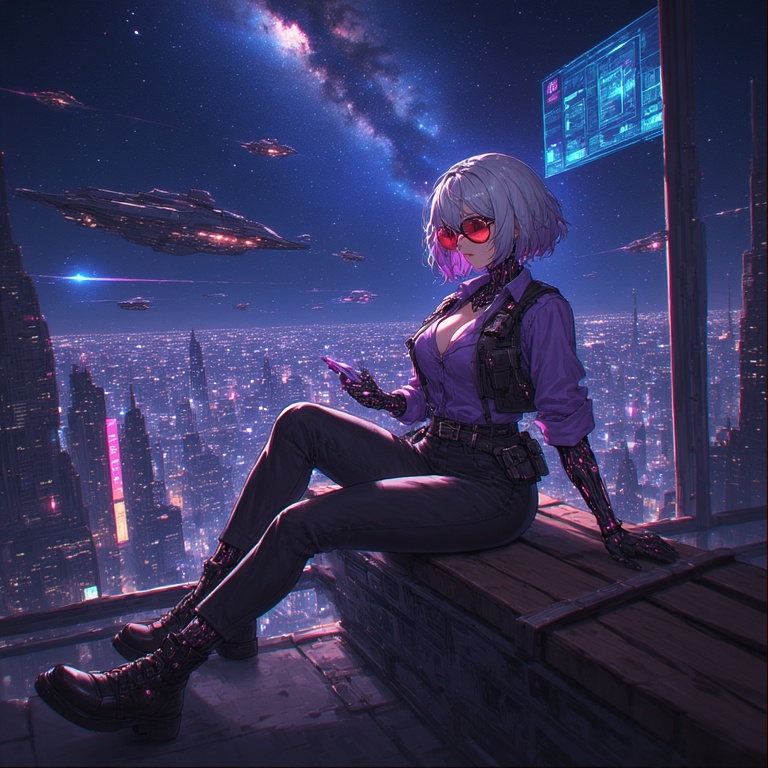 Cybernetic Vigilante Girl