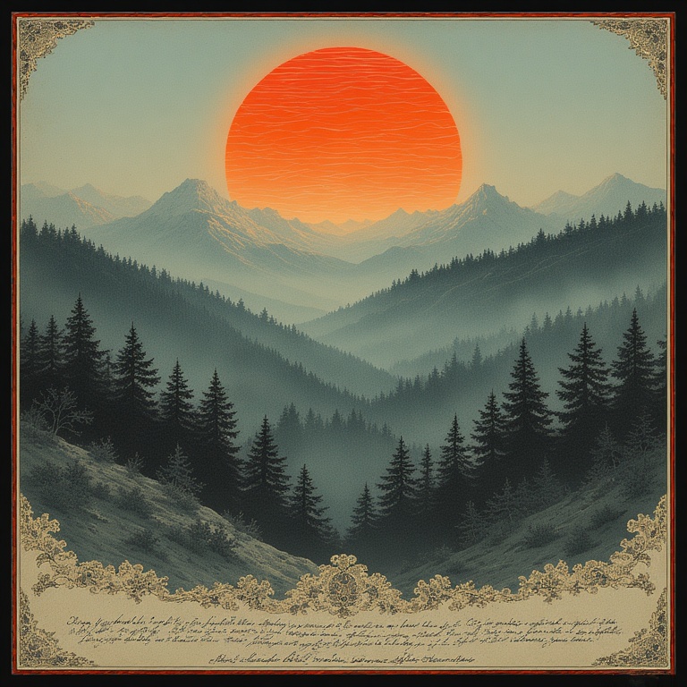 Misty Mountain Morning
