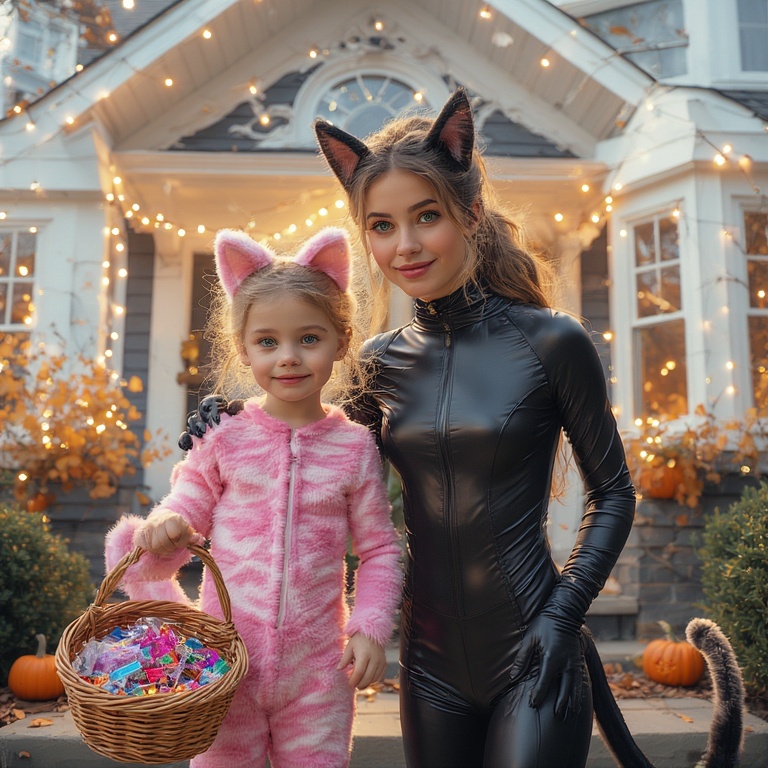 Whiskered Trick-or-Treater Joy
