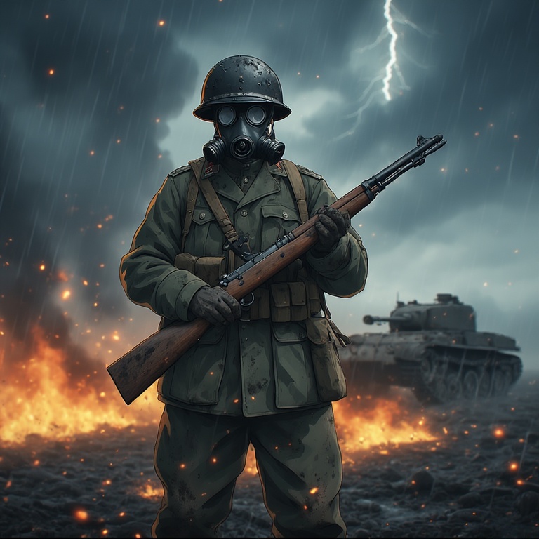 WW1 Battlefield Soldier