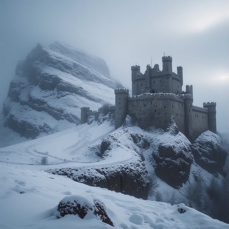 Snowy Highland Castle