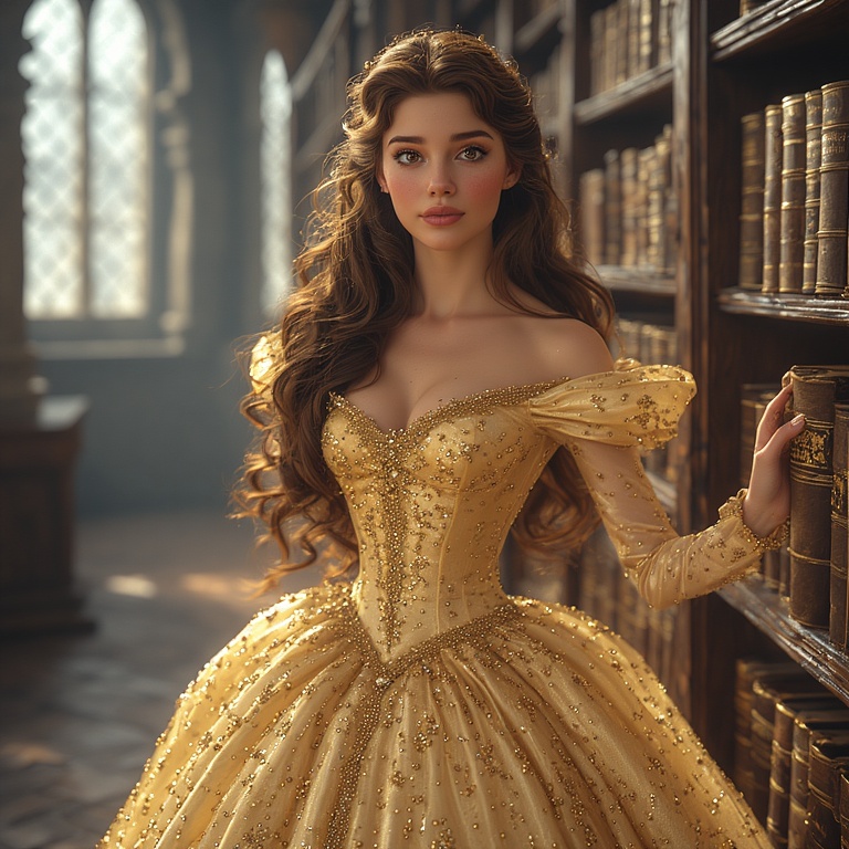 Lifelike Disney's Belle Portrait